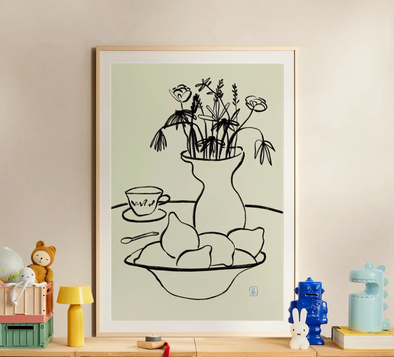 Lemons And Flowers hahnemühle by Sandra Poliakov
