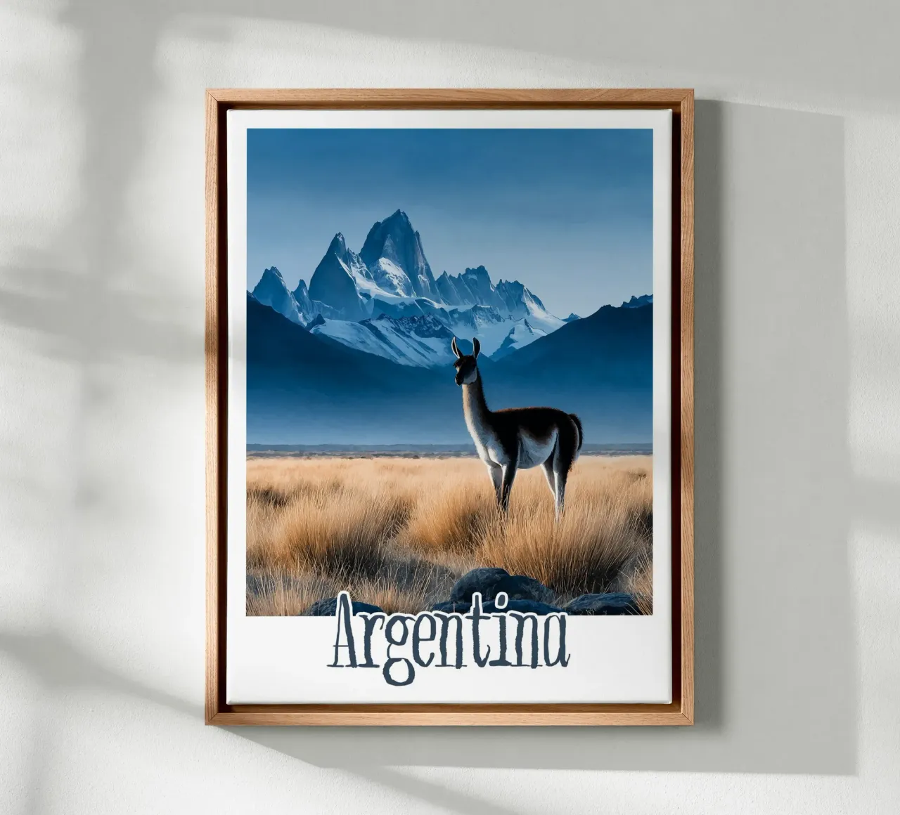 Affiche Argentine tela con Cornice a cassetta da Frame the World