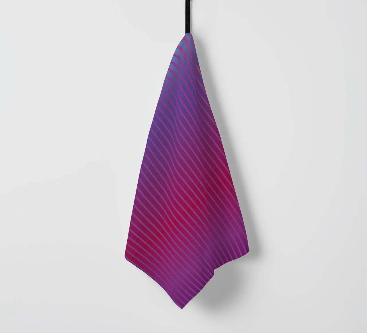 Lines tea towel by Flo Klein