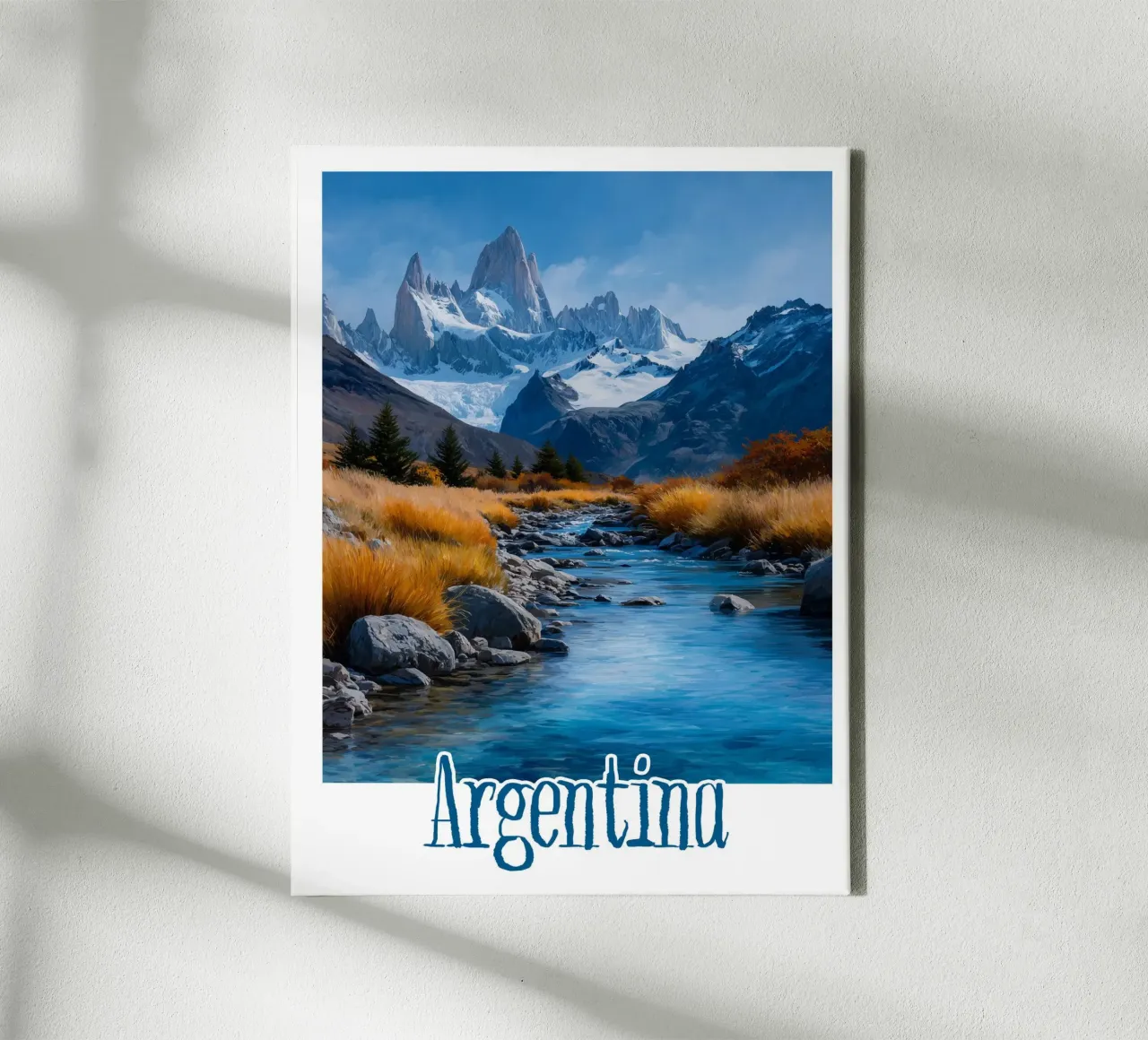 Affiche Argentine tela con Cornice a cassetta da Frame the World