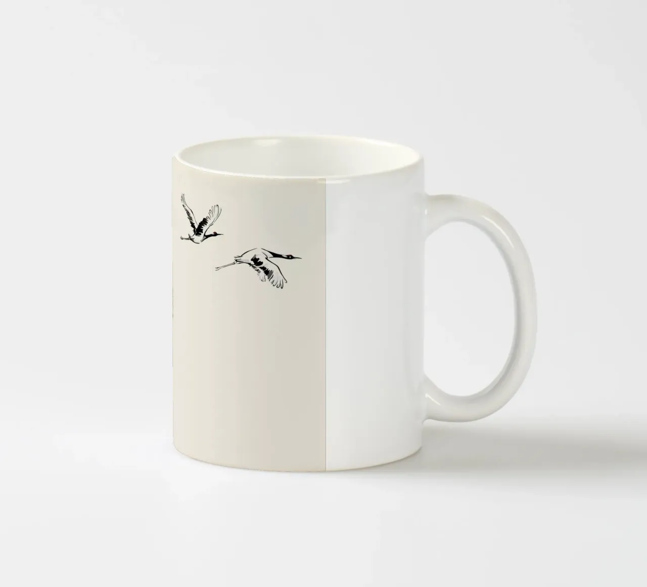 Japanese Cranes tazza in ceramica da Flora & Fauna