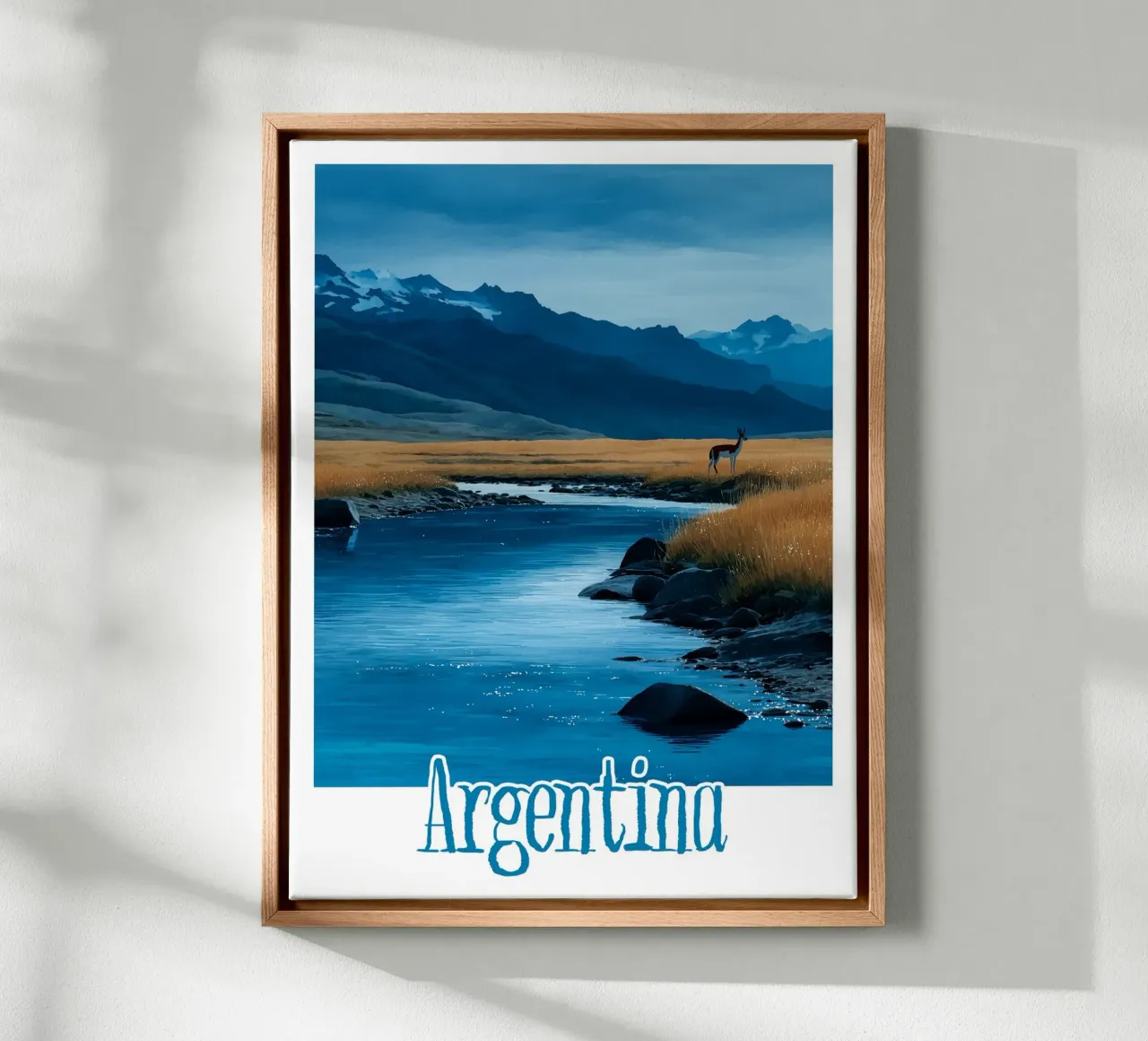 Affiche Argentine tela con Cornice a cassetta da Frame the World