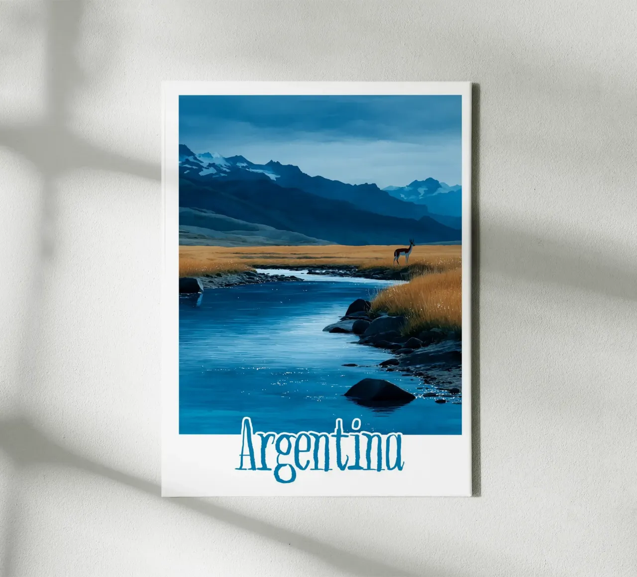 Affiche Argentine tela con Cornice a cassetta da Frame the World