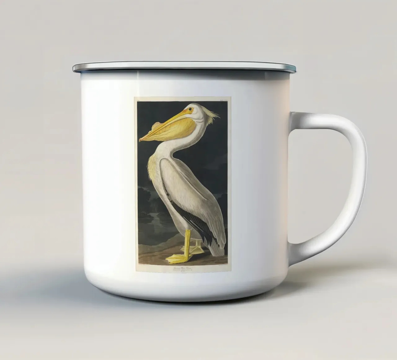 White Pelican tazza in smalto da vintageshop