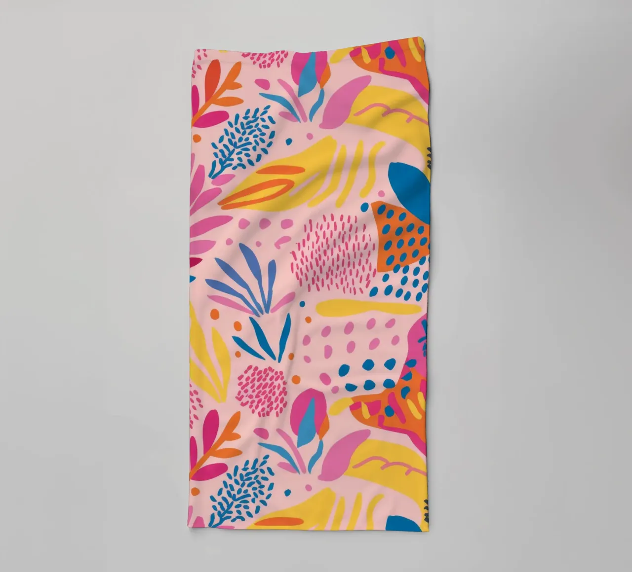 Playful Floral Doodles towel by Chroma Haven