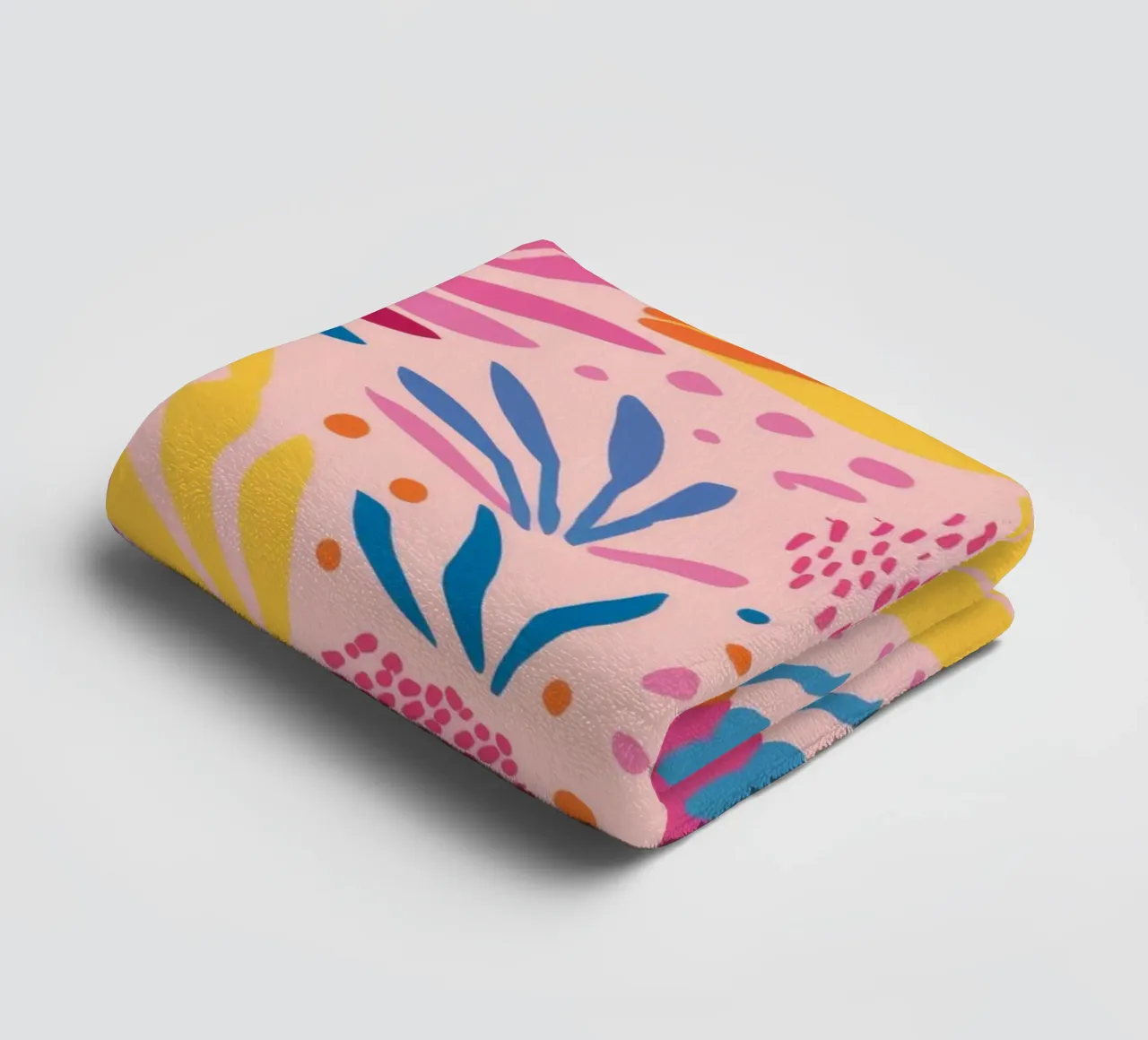 Playful Floral Doodles towel by Chroma Haven