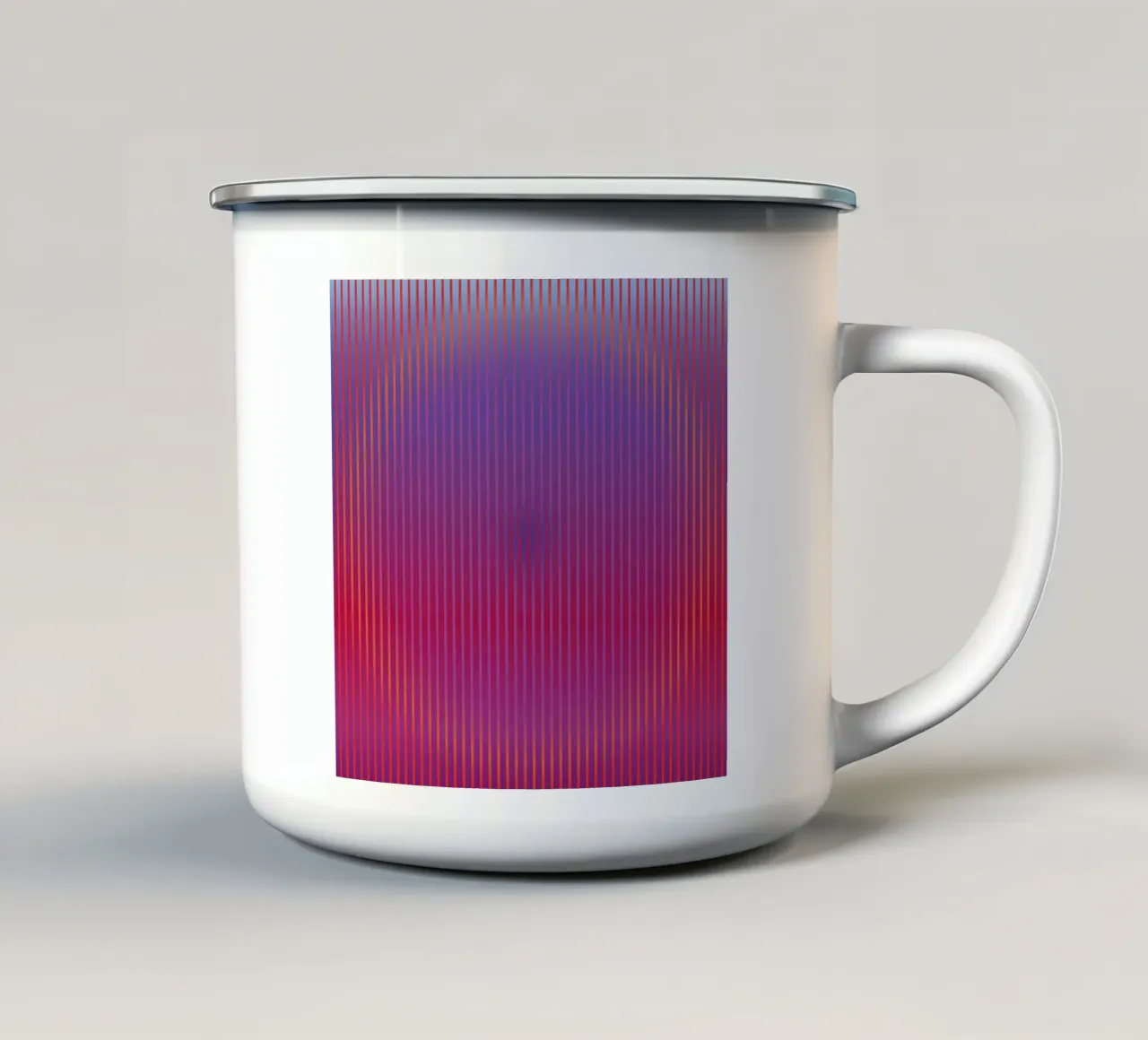 Line Circle taza de esmalte de Flo Klein