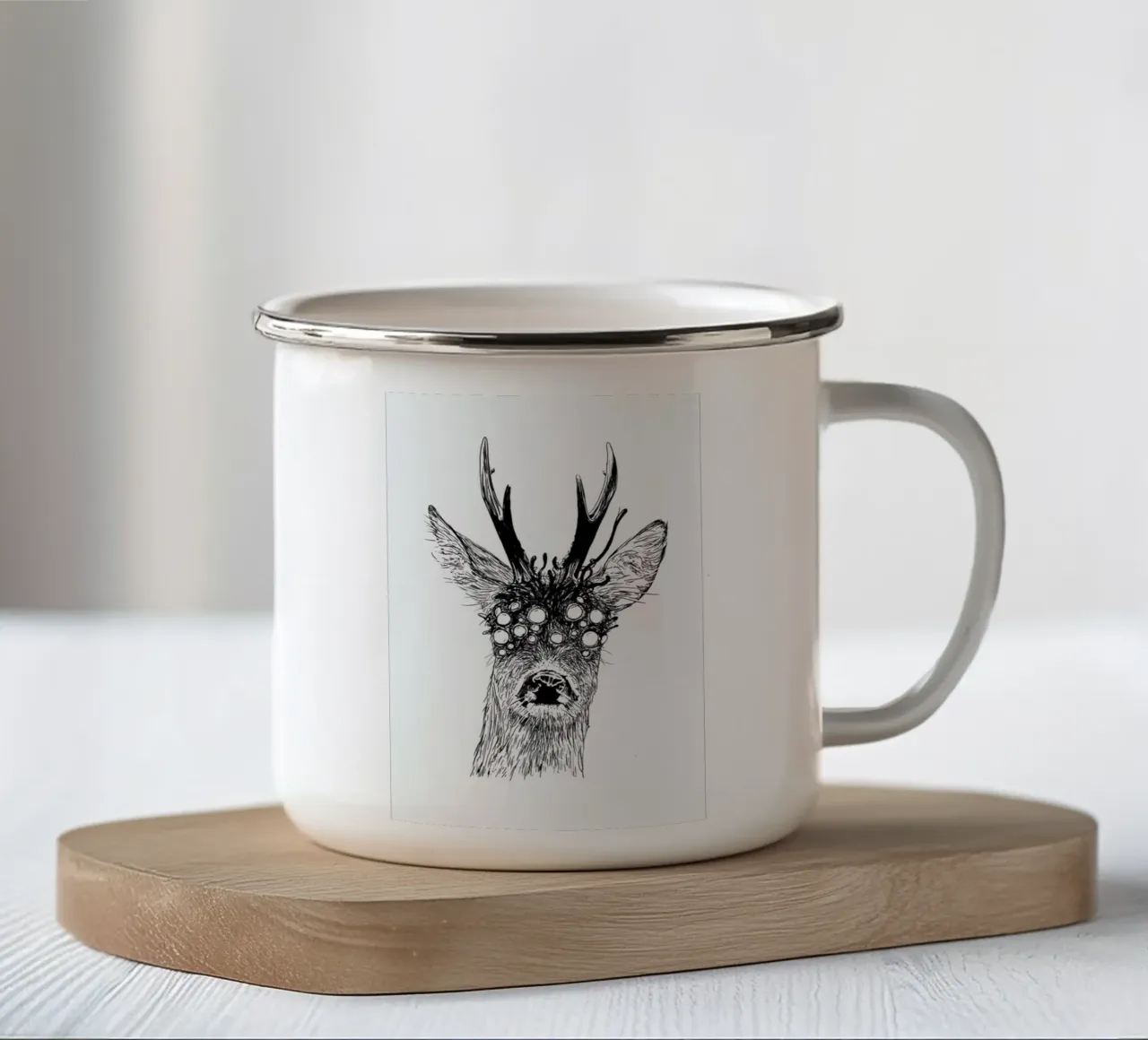 Pandemia 2 enamel mug by Noirt