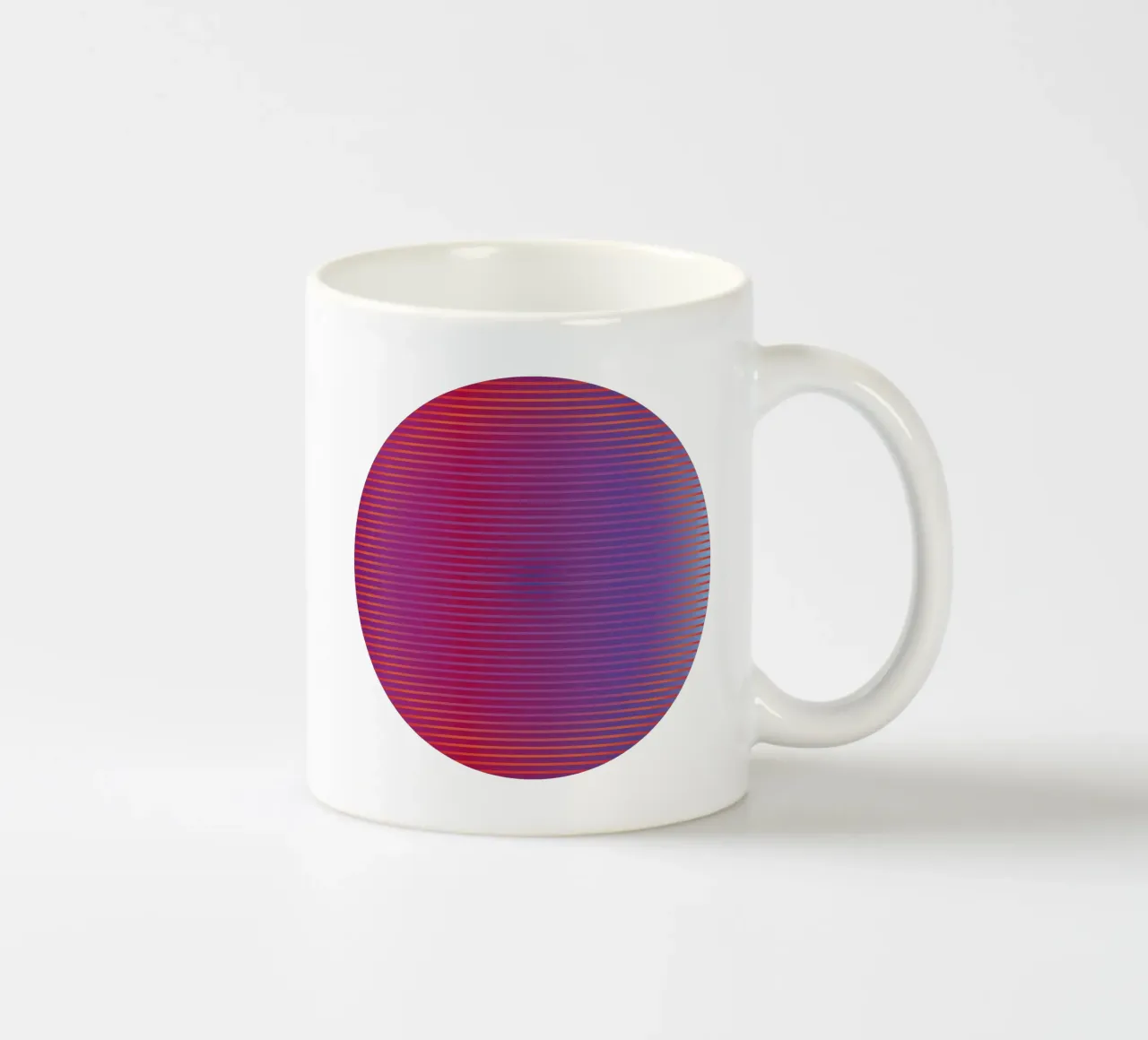 Circle Line tazza in ceramica da Flo Klein