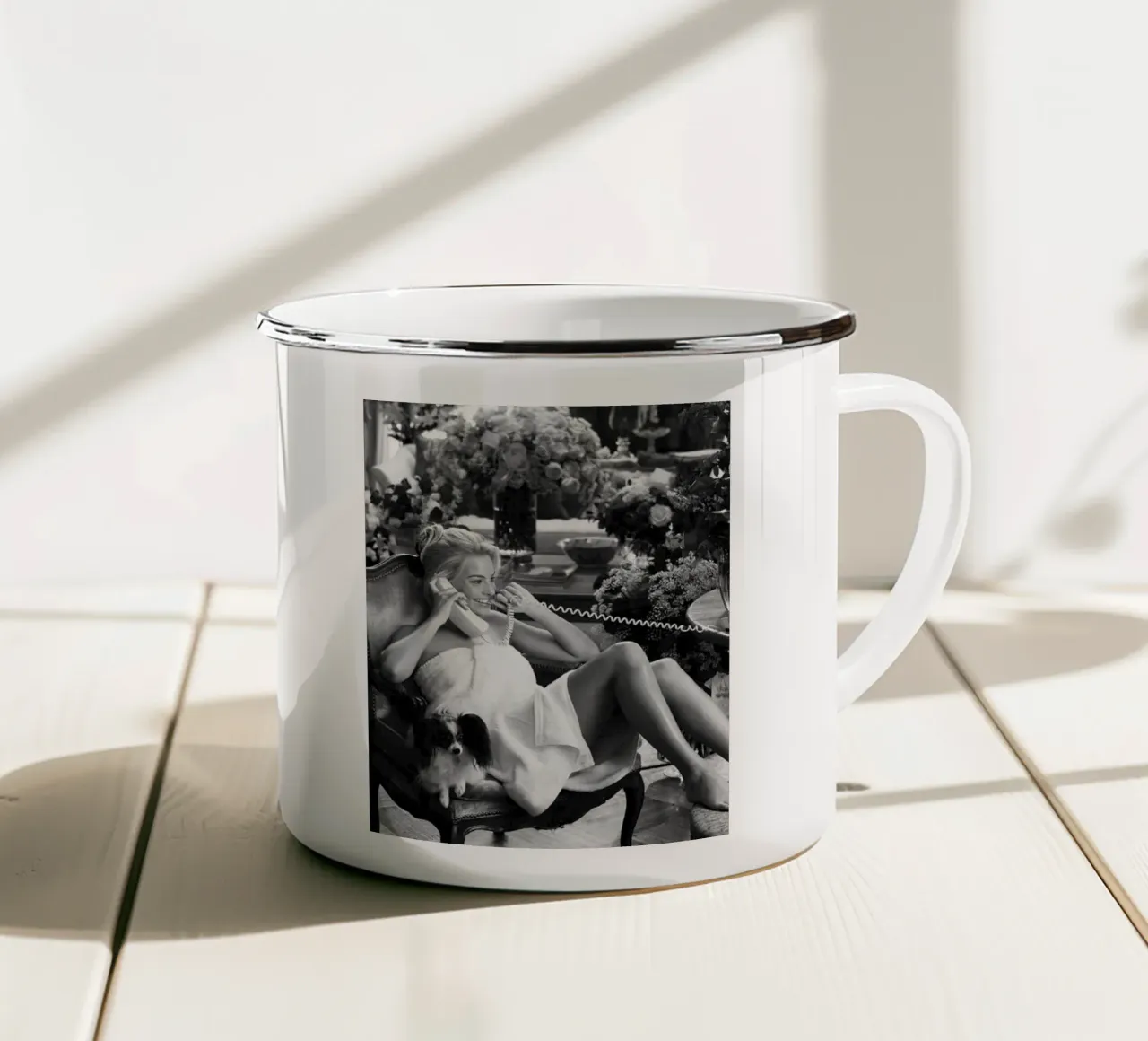 Hello baby tazza in smalto da Martin studio
