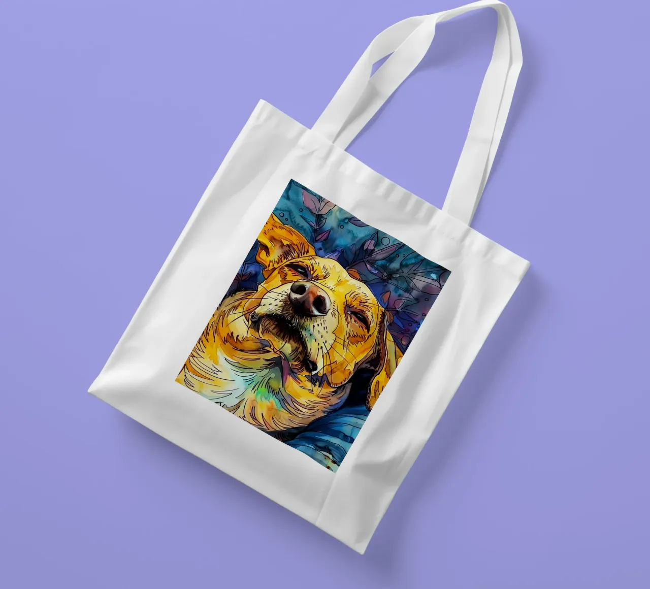 Cane Jimmy borsa in juta da Lionmixart