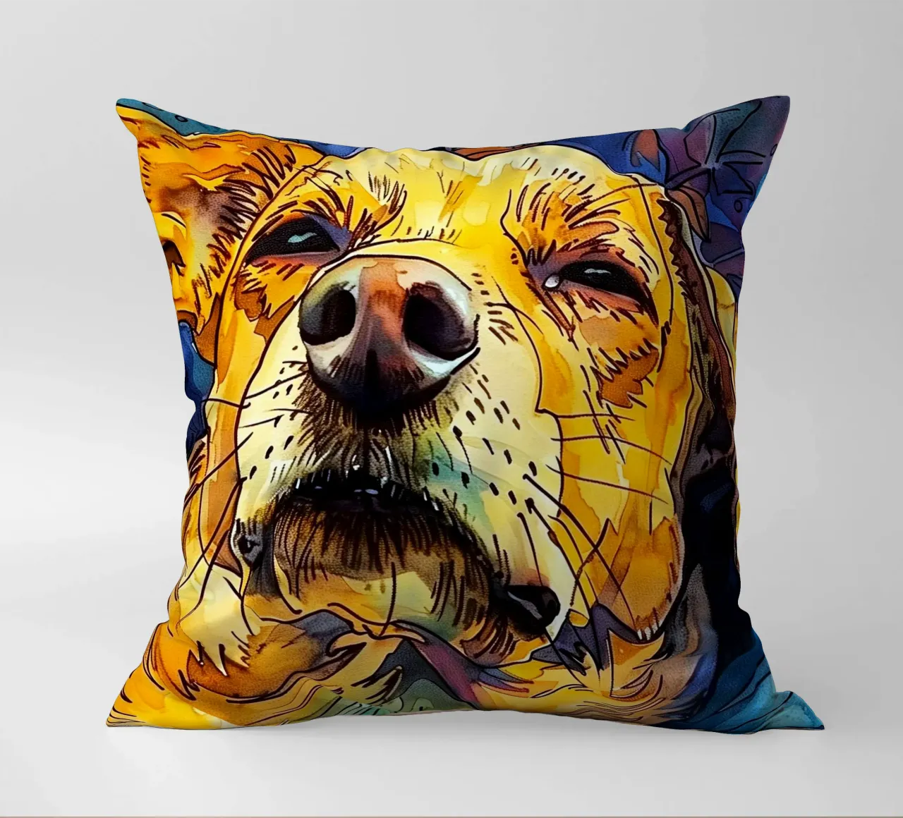 Cane Jimmy cuscino da Lionmixart