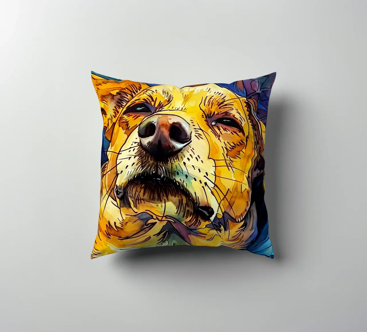 Cane Jimmy cuscino da Lionmixart
