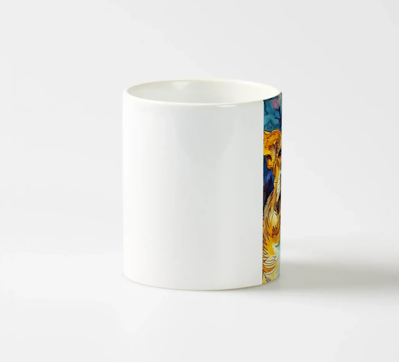 Cane Jimmy tazza in ceramica da Lionmixart