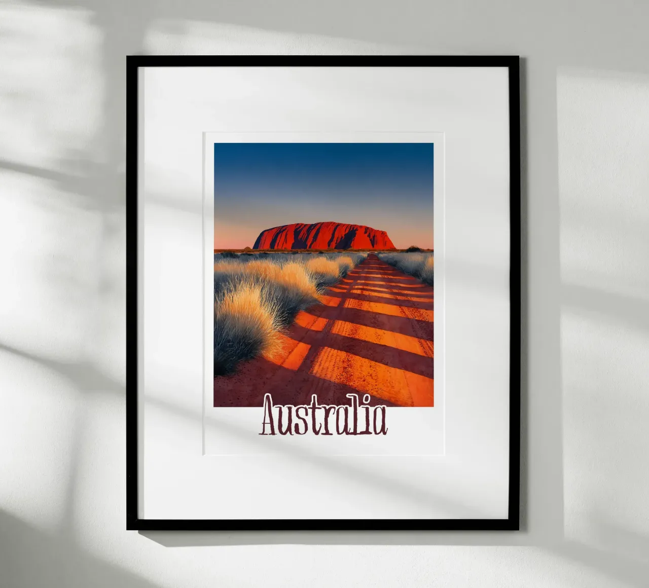 Affiche Australie poster con telaio in alluminio da Frame the World
