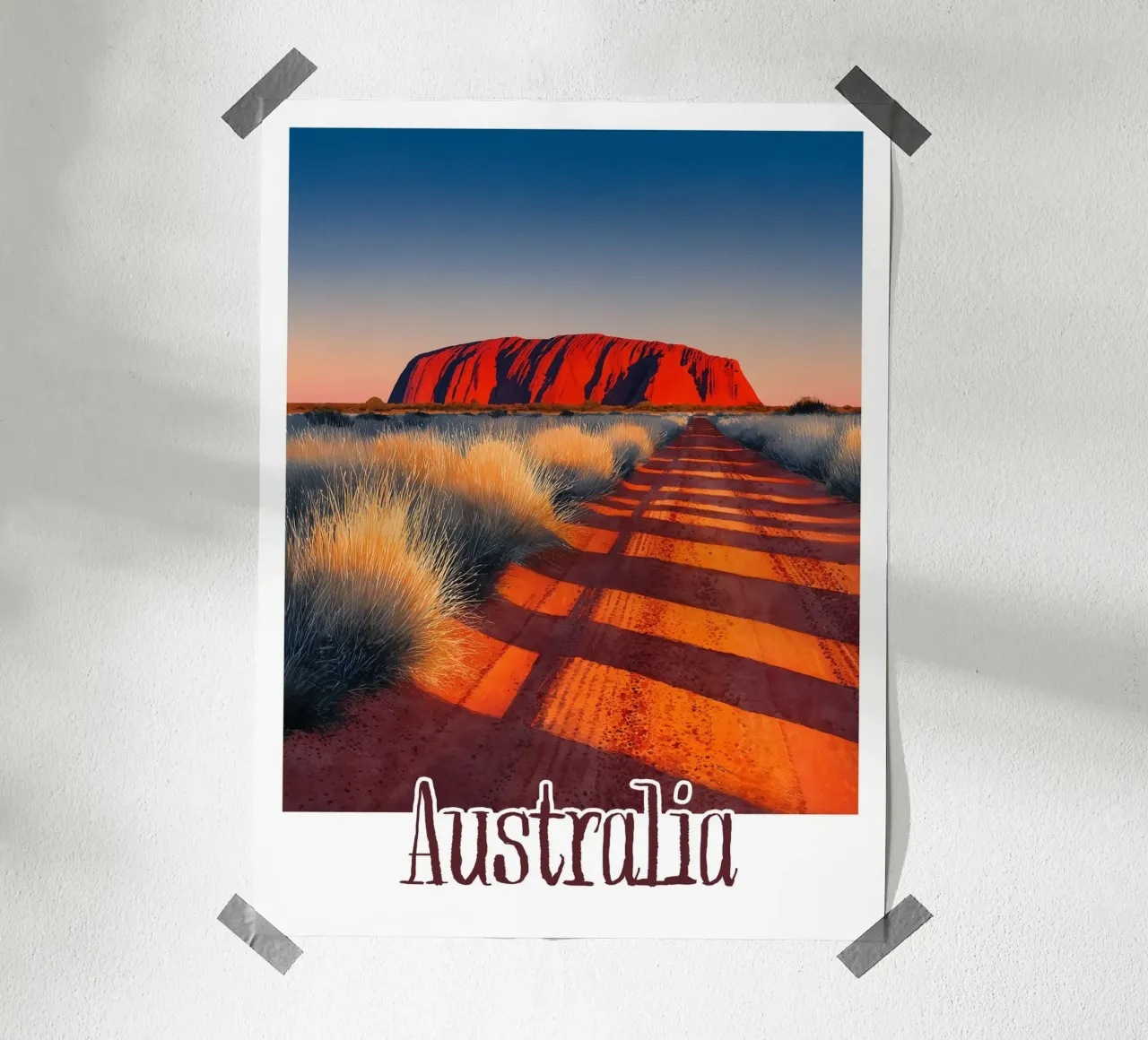 Affiche Australie poster con telaio in alluminio da Frame the World