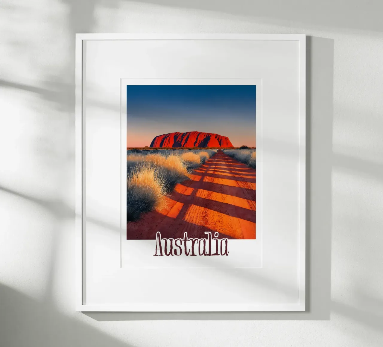 Affiche Australie poster con telaio in alluminio da Frame the World