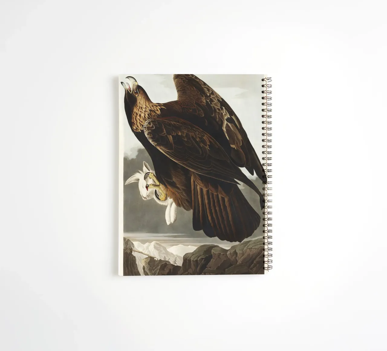 Golden Eagle spiral notebook by vintageshop