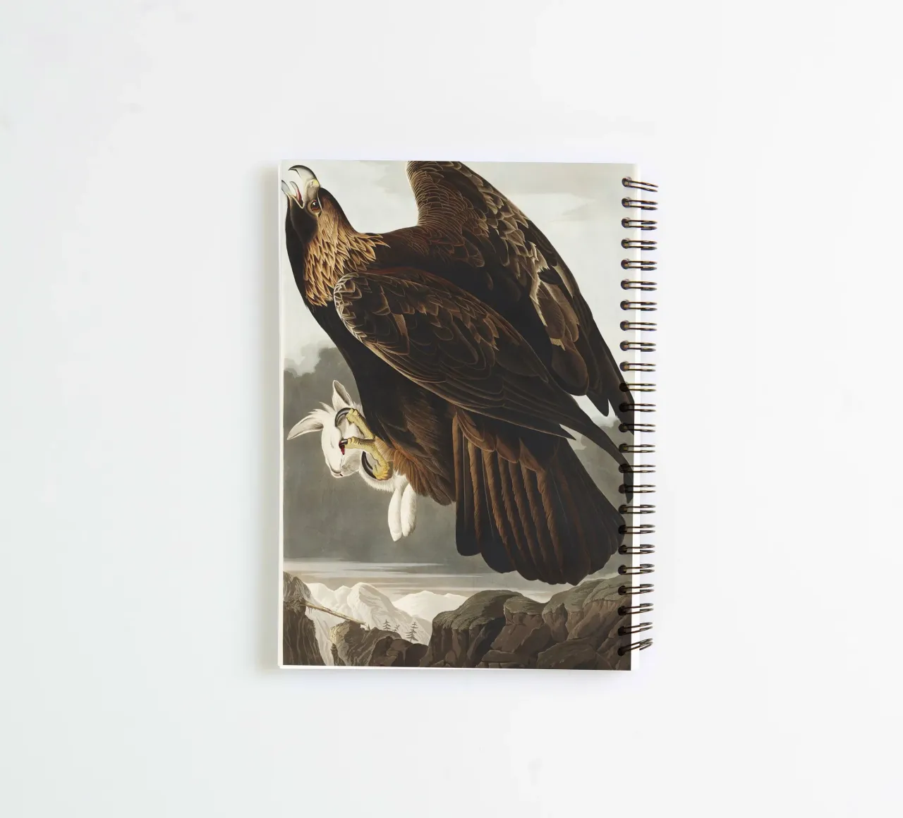 Golden Eagle spiral notebook by vintageshop