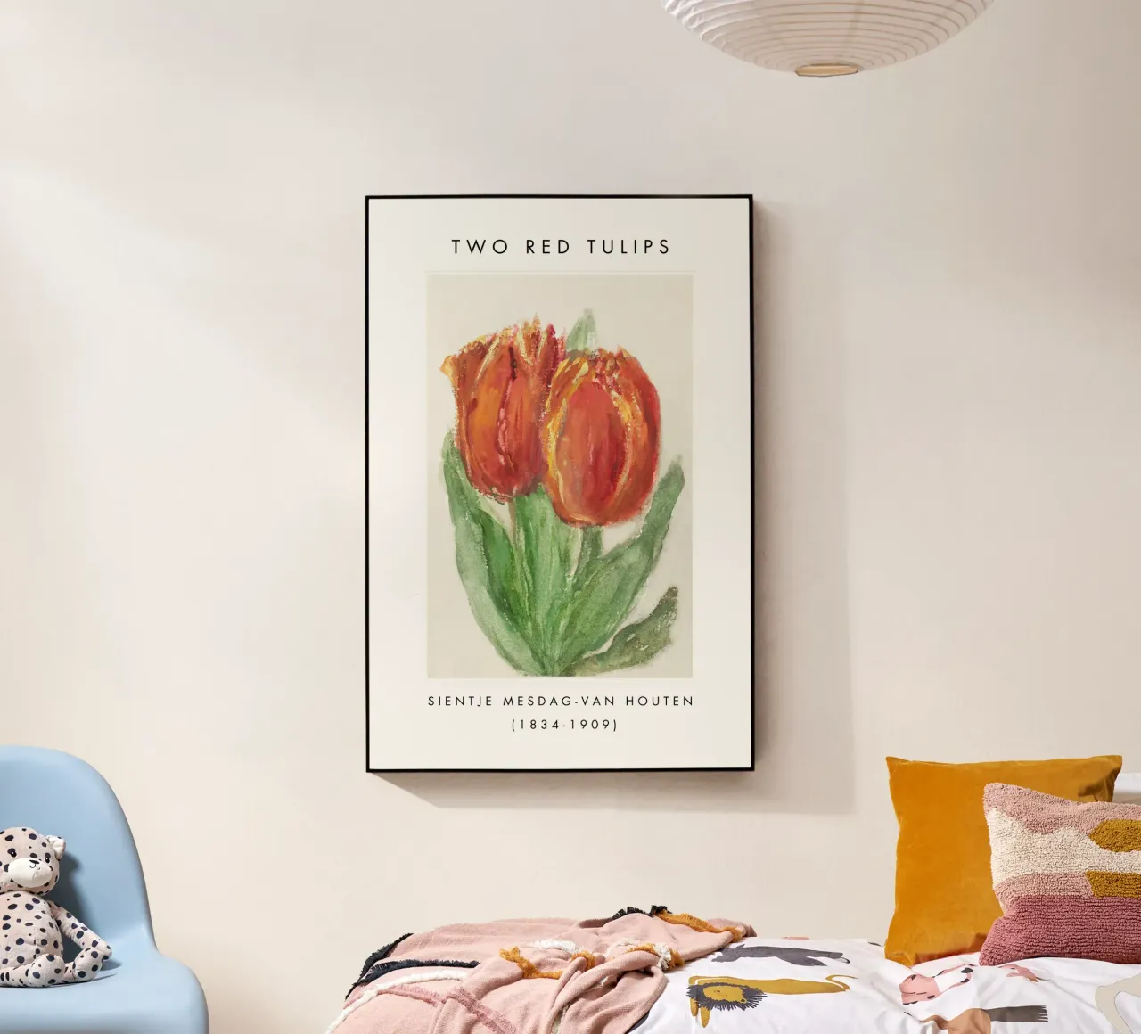 Two Red Tulips plexiglass da Second Canvas