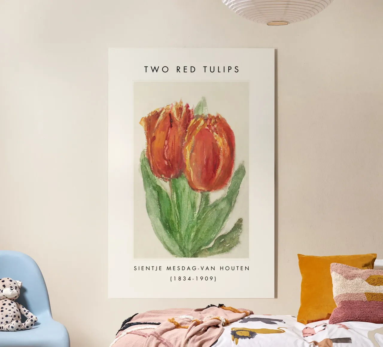 Two Red Tulips plexiglass da Second Canvas