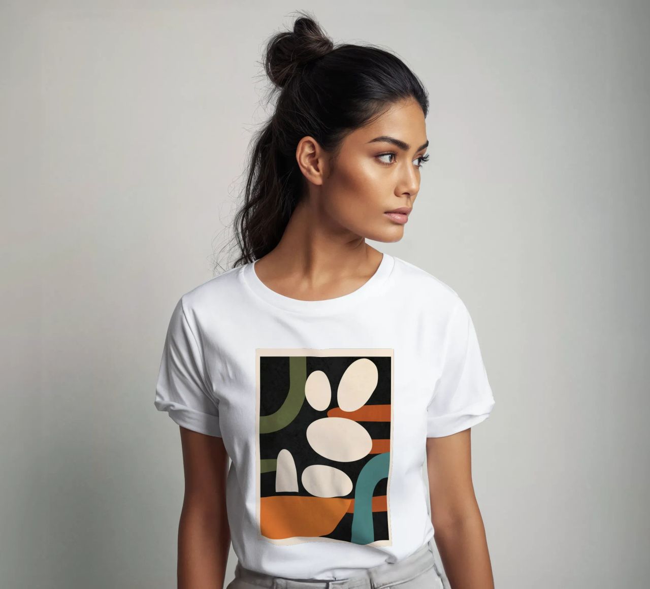 Abstract Shapes in the Skies 1 t-shirt da Flow Line