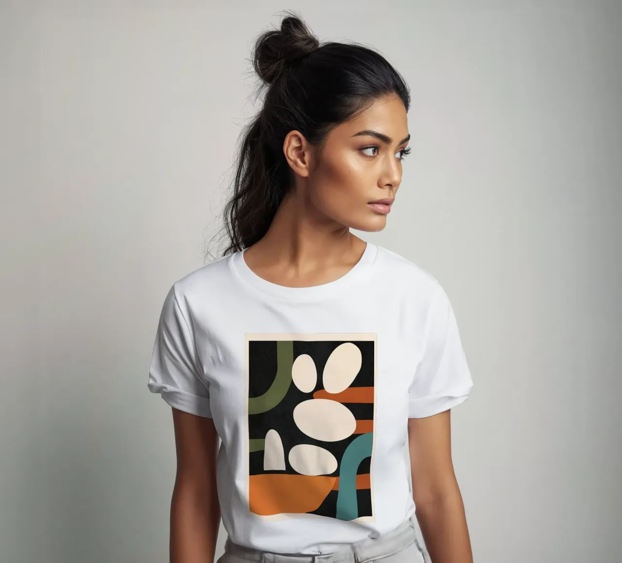 Abstract Shapes in the Skies 1 t-shirt da Flow Line