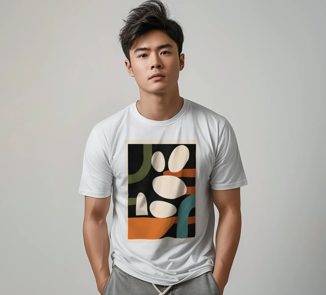 Abstract Shapes in the Skies 1 t-shirt da Flow Line