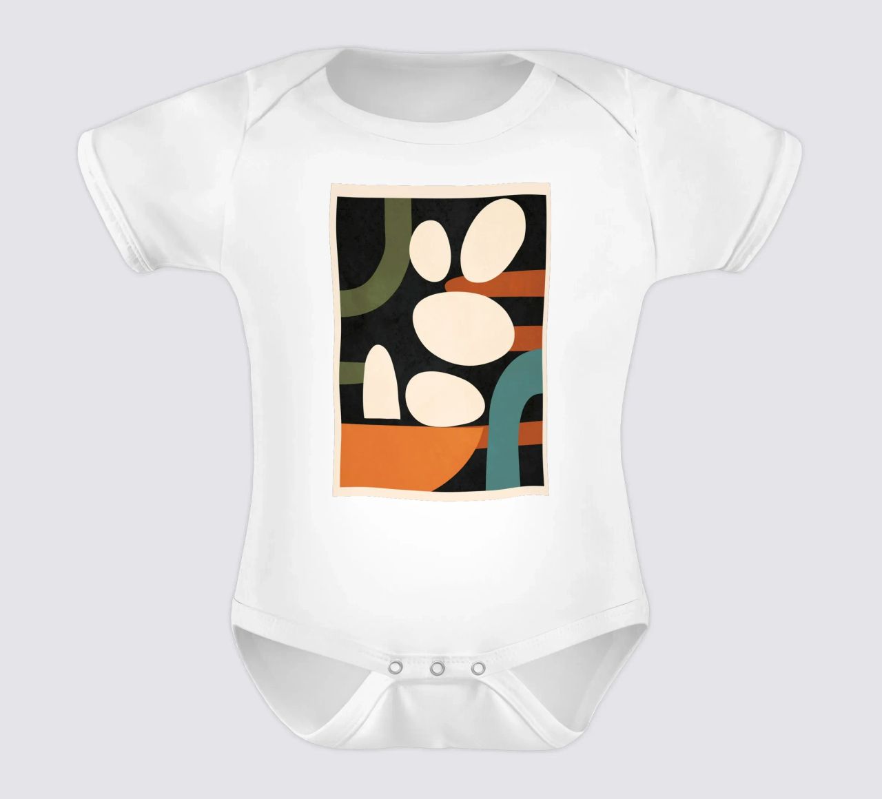 Abstract Shapes in the Skies 1 body neonato maniche corte da Flow Line