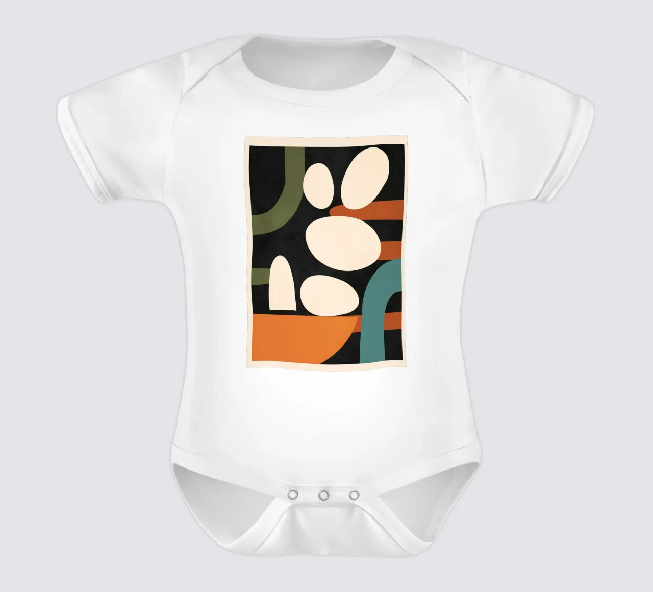 Abstract Shapes in the Skies 1 body neonato maniche corte da Flow Line