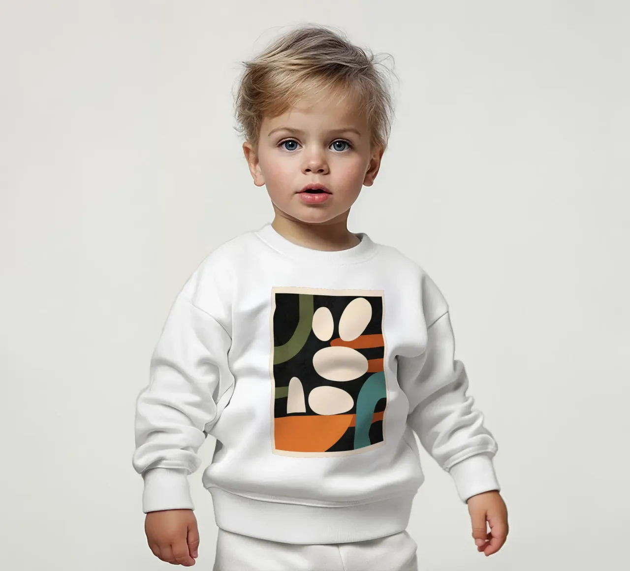 Abstract Shapes in the Skies 1 Baby Sweatshirt von Flow Line