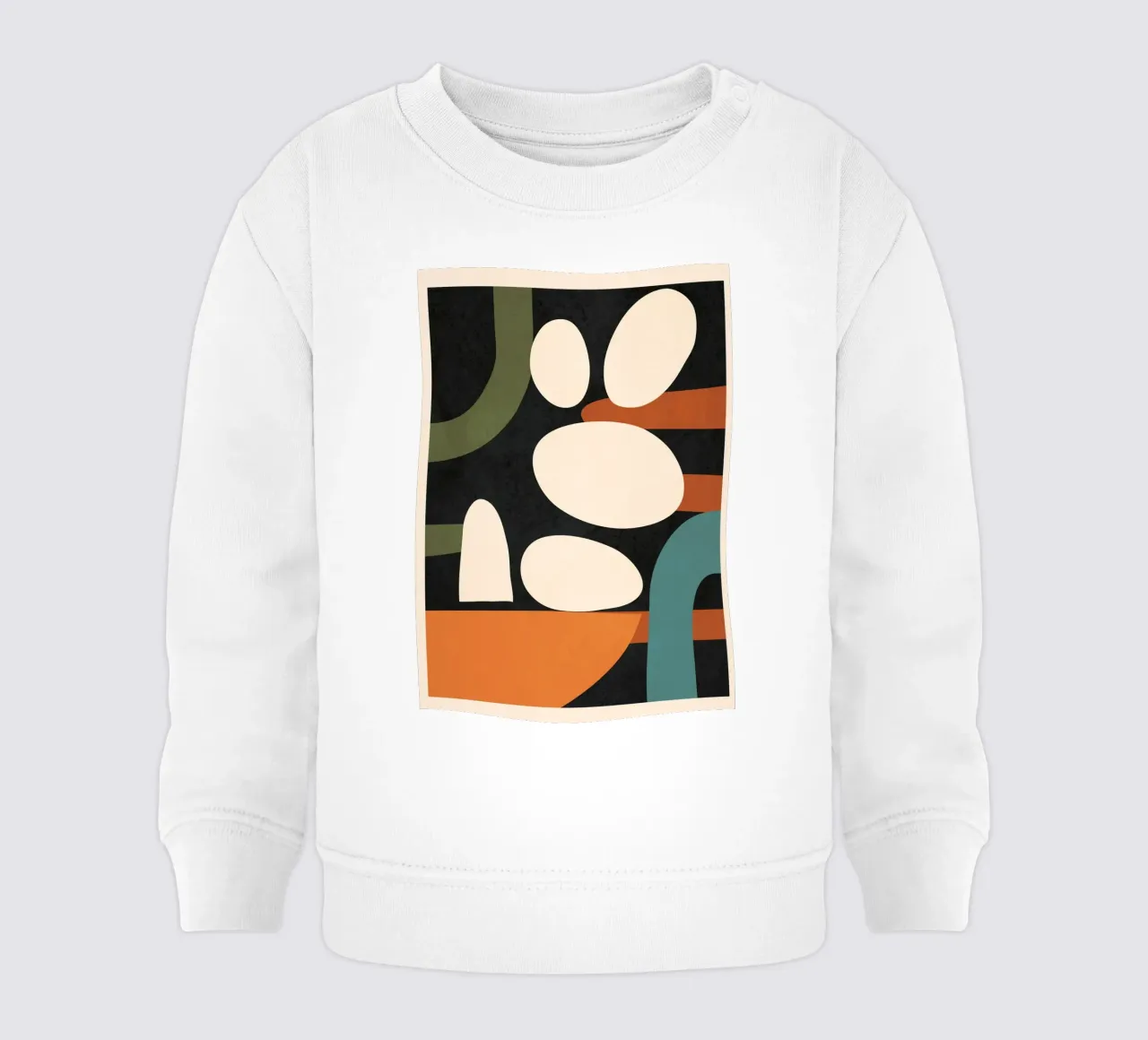 Abstract Shapes in the Skies 1 Baby Sweatshirt von Flow Line
