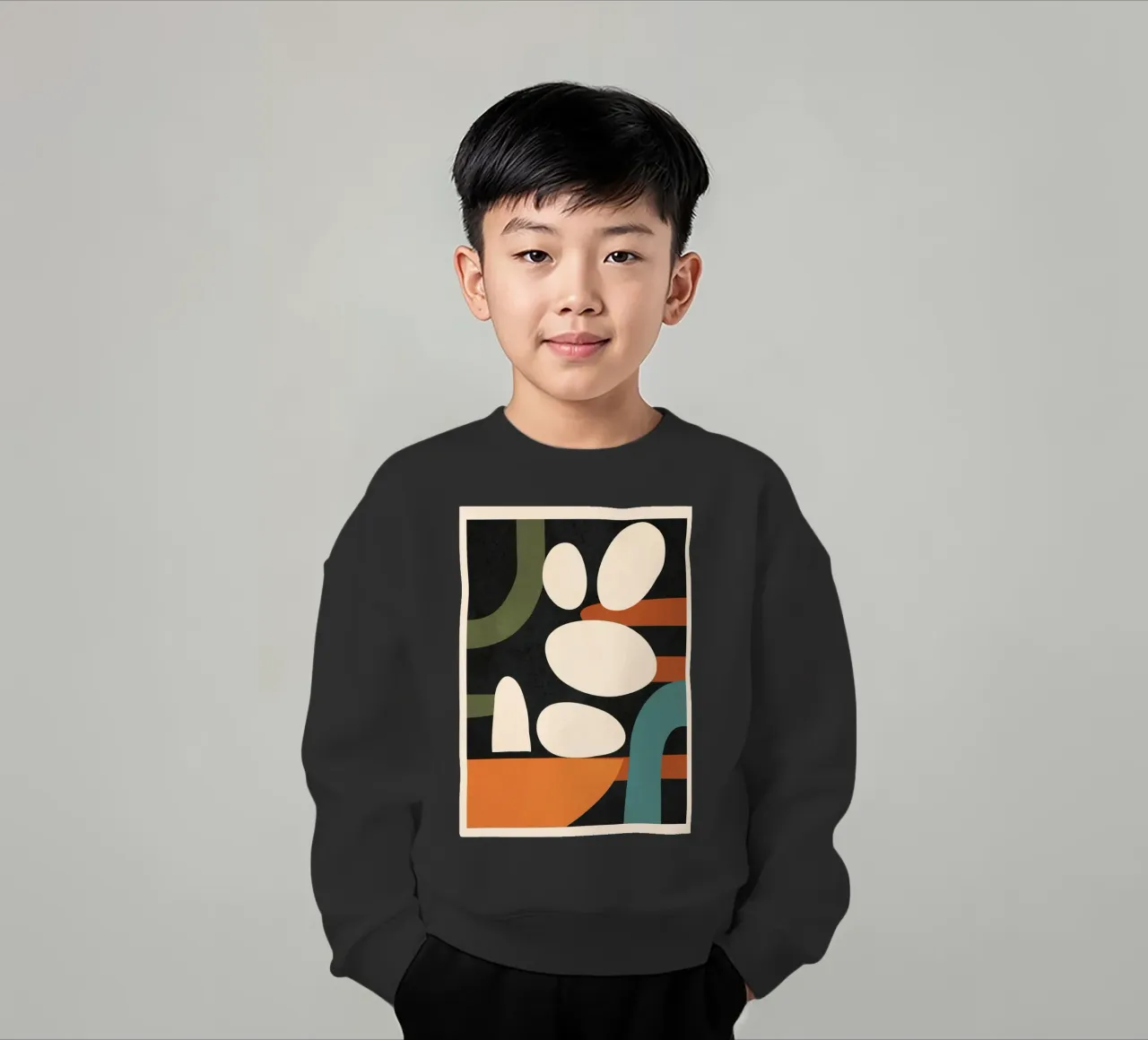 Abstract Shapes in the Skies 1 felpa bambino da Flow Line