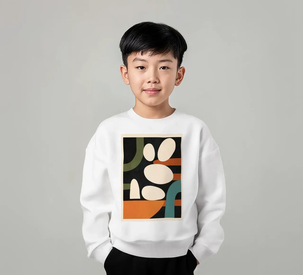 Abstract Shapes in the Skies 1 sudadera para niño de Flow Line