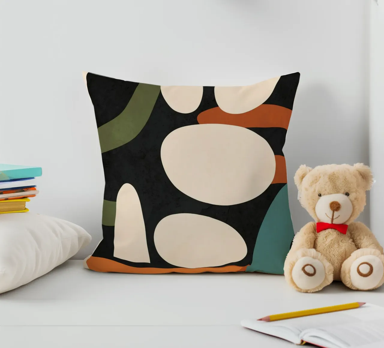 Abstract Shapes in the Skies 1 cuscino da Flow Line