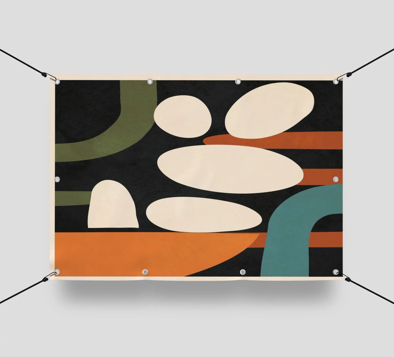Abstract Shapes in the Skies 1 telo in pvc da Flow Line