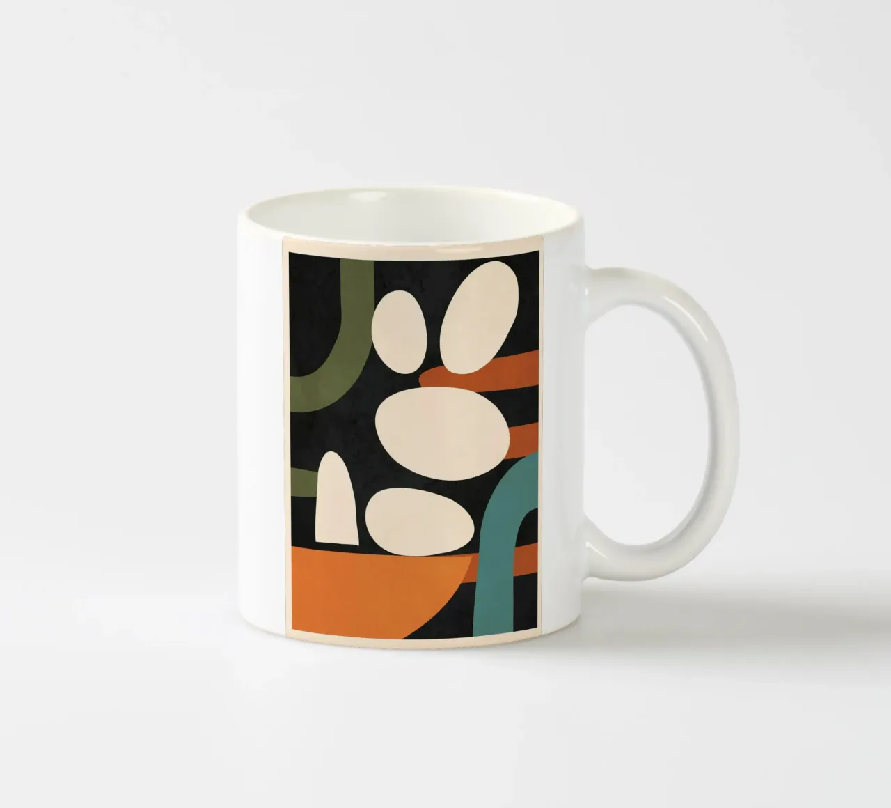 Abstract Shapes in the Skies 1 mug en céramique de Flow Line