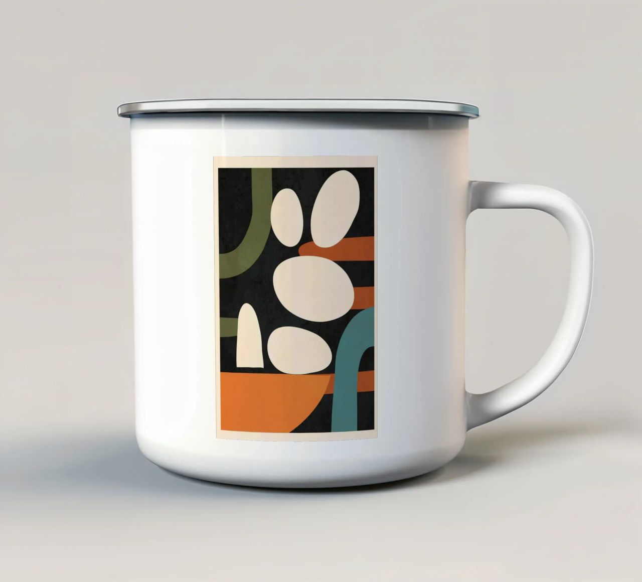 Abstract Shapes in the Skies 1 tazza in smalto da Flow Line