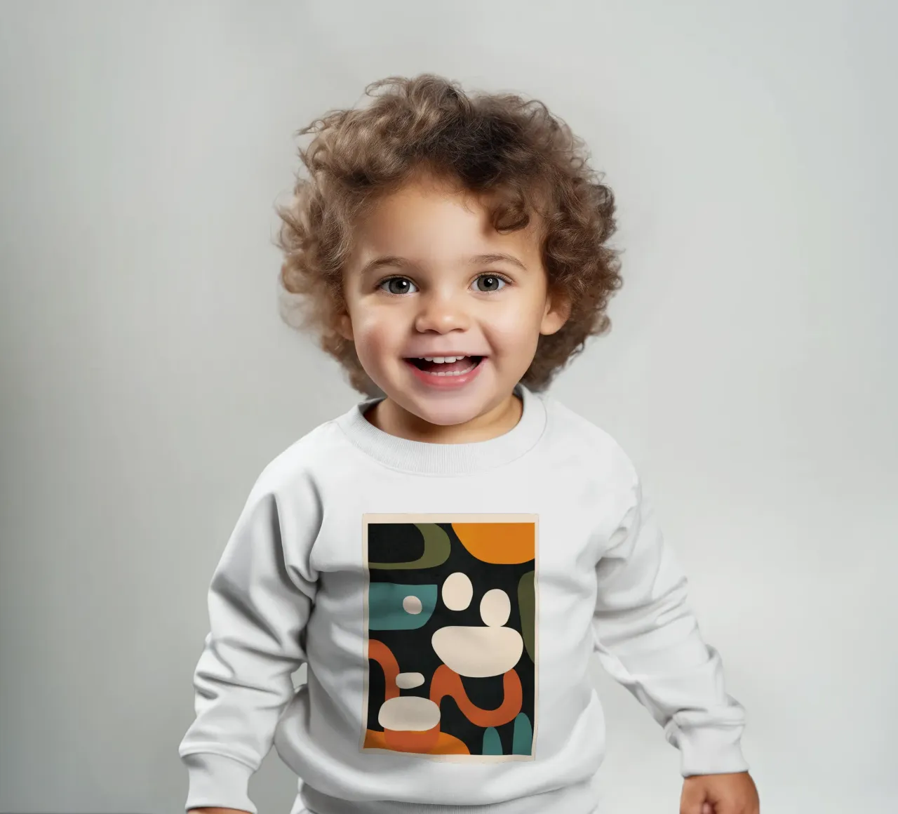 Abstract Shapes in the Skies 2 Baby Sweatshirt von Flow Line