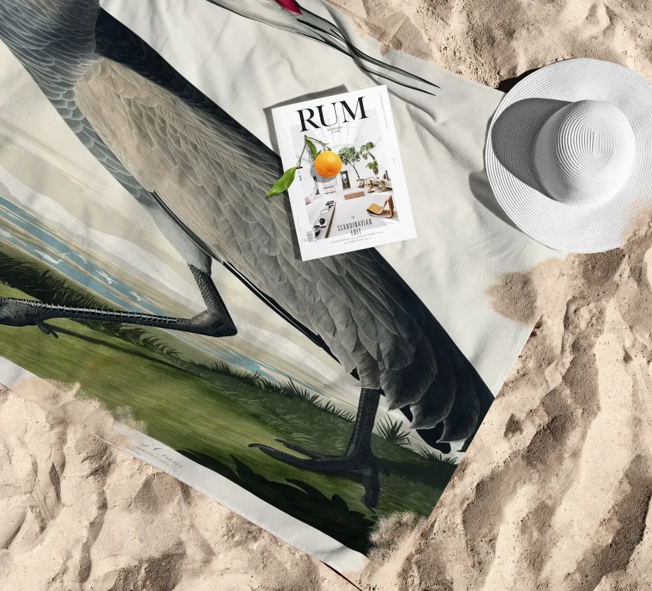 Hooping Crane telo mare da vintageshop