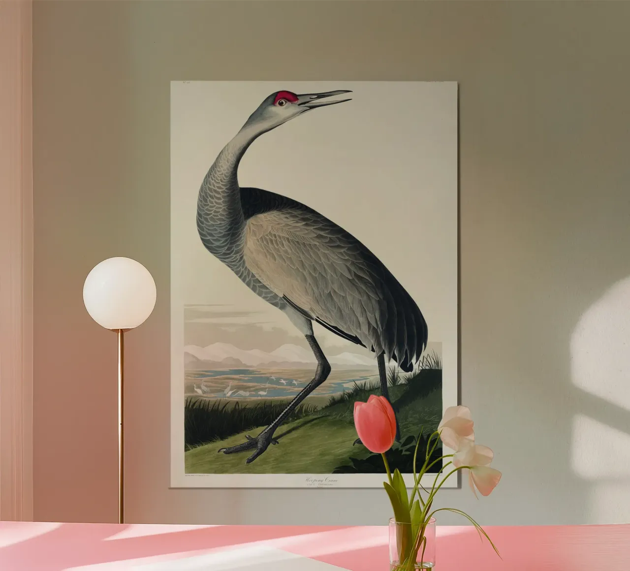 Hooping Crane alluminio dibond da vintageshop