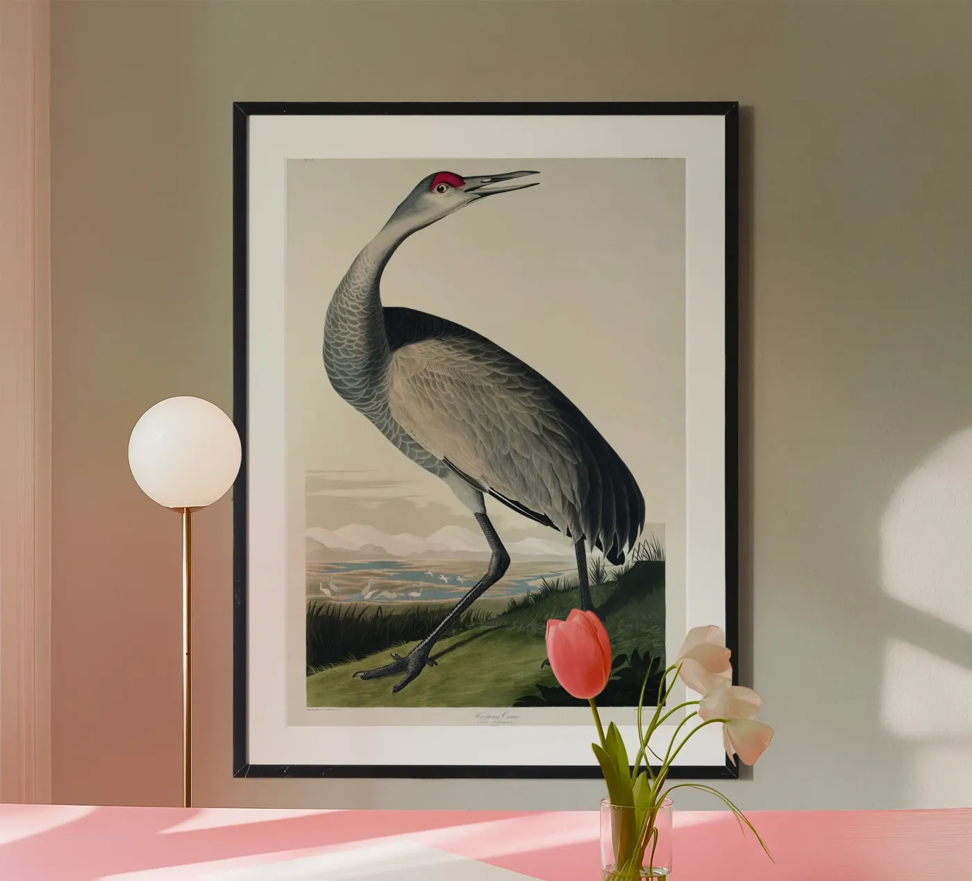 Hooping Crane Poster von vintageshop