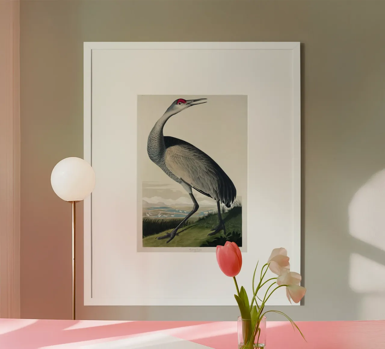 Hooping Crane poster da vintageshop