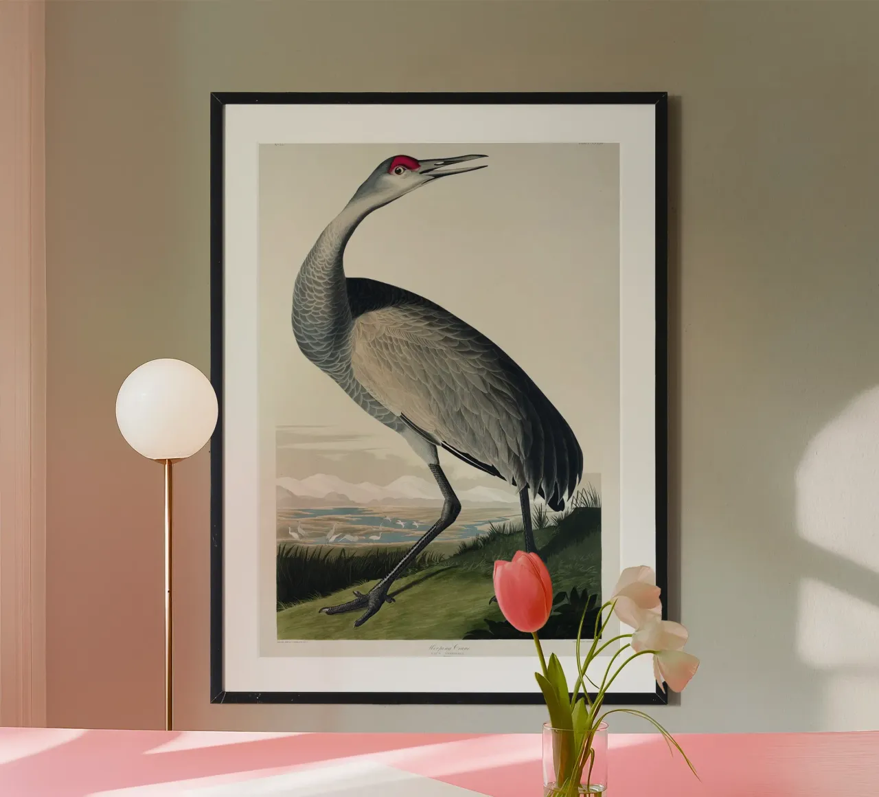 Hooping Crane poster da vintageshop