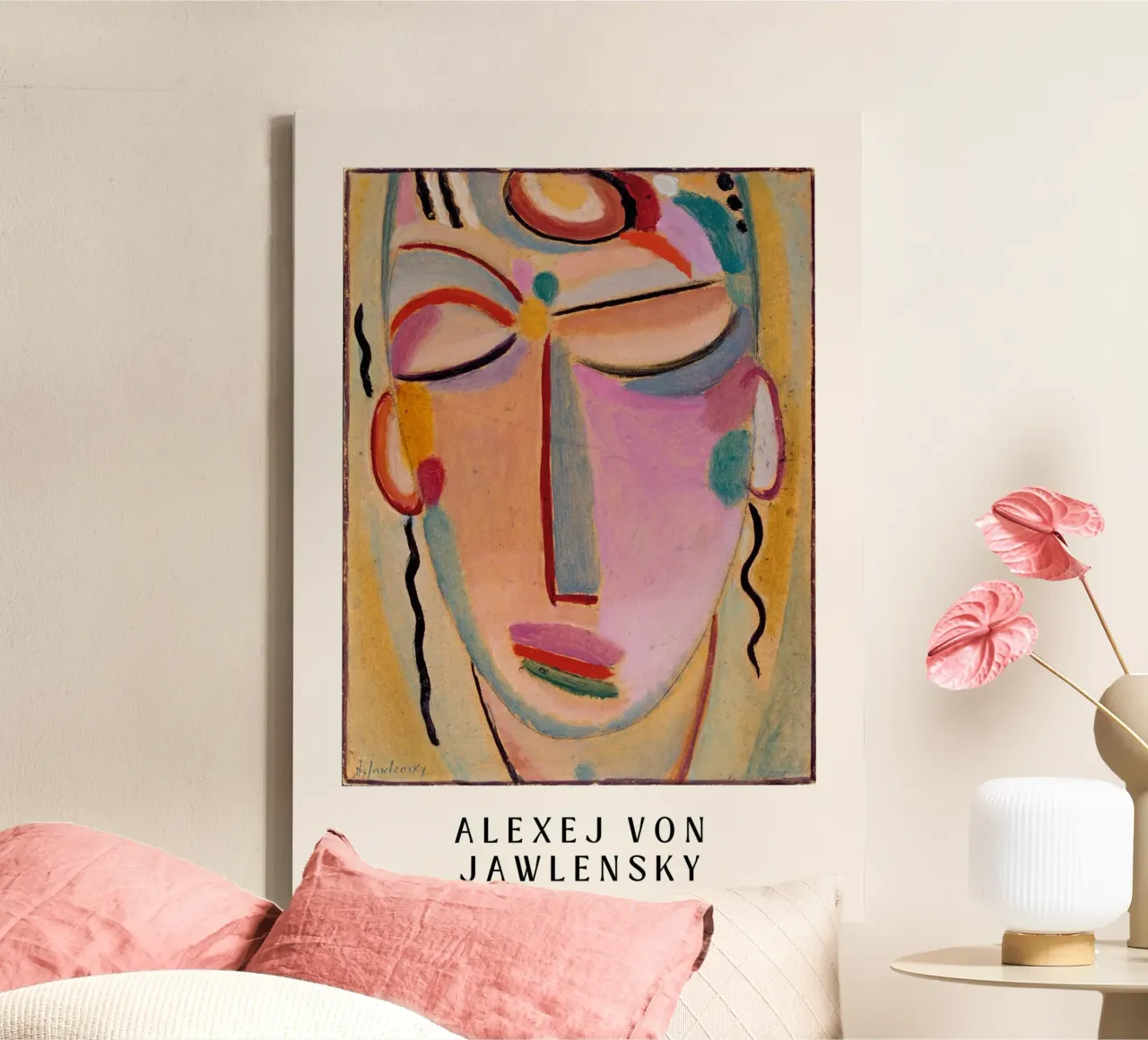 Alexej von Jawlensky - Abstract Face tela con Cornice a cassetta da Second Canvas