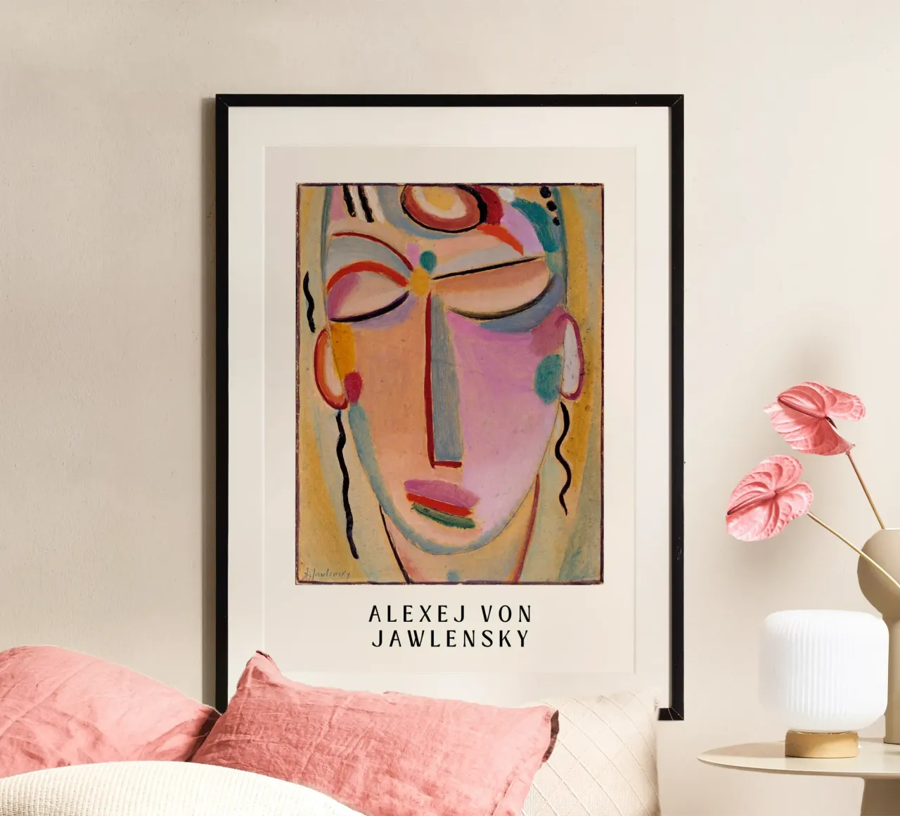 Alexej von Jawlensky - Abstract Face poster da Second Canvas