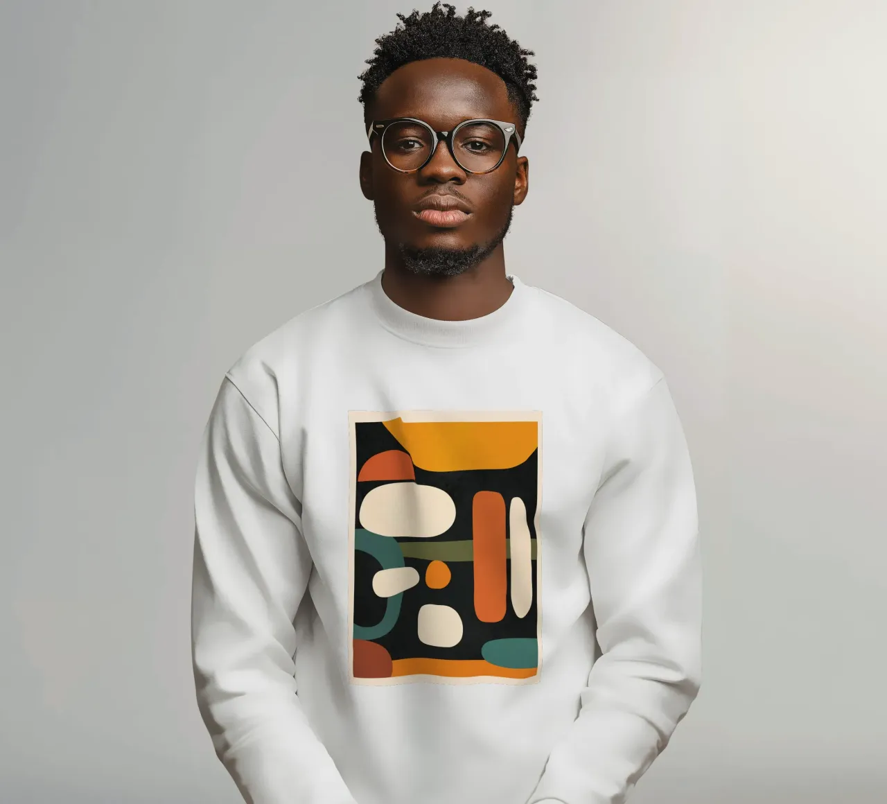 Abstract Shapes in the Skies 3 felpa da Flow Line