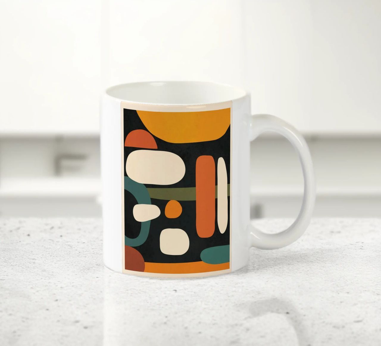 Abstract Shapes in the Skies 3 tazza in ceramica da Flow Line