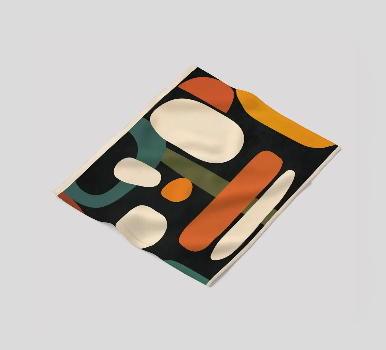 Abstract Shapes in the Skies 3 plaid polaire de Flow Line