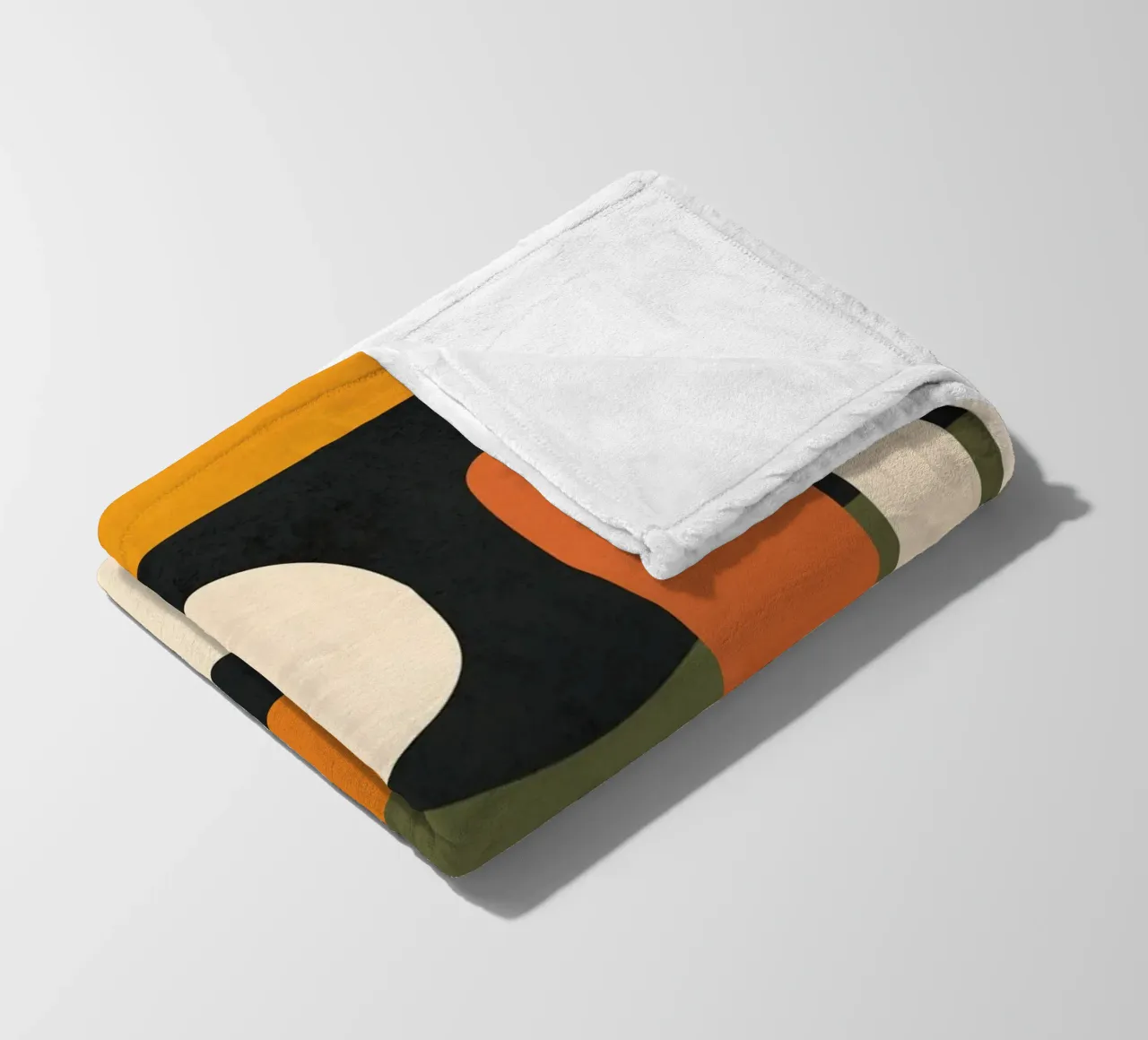 Abstract Shapes in the Skies 3 plaid polaire de Flow Line